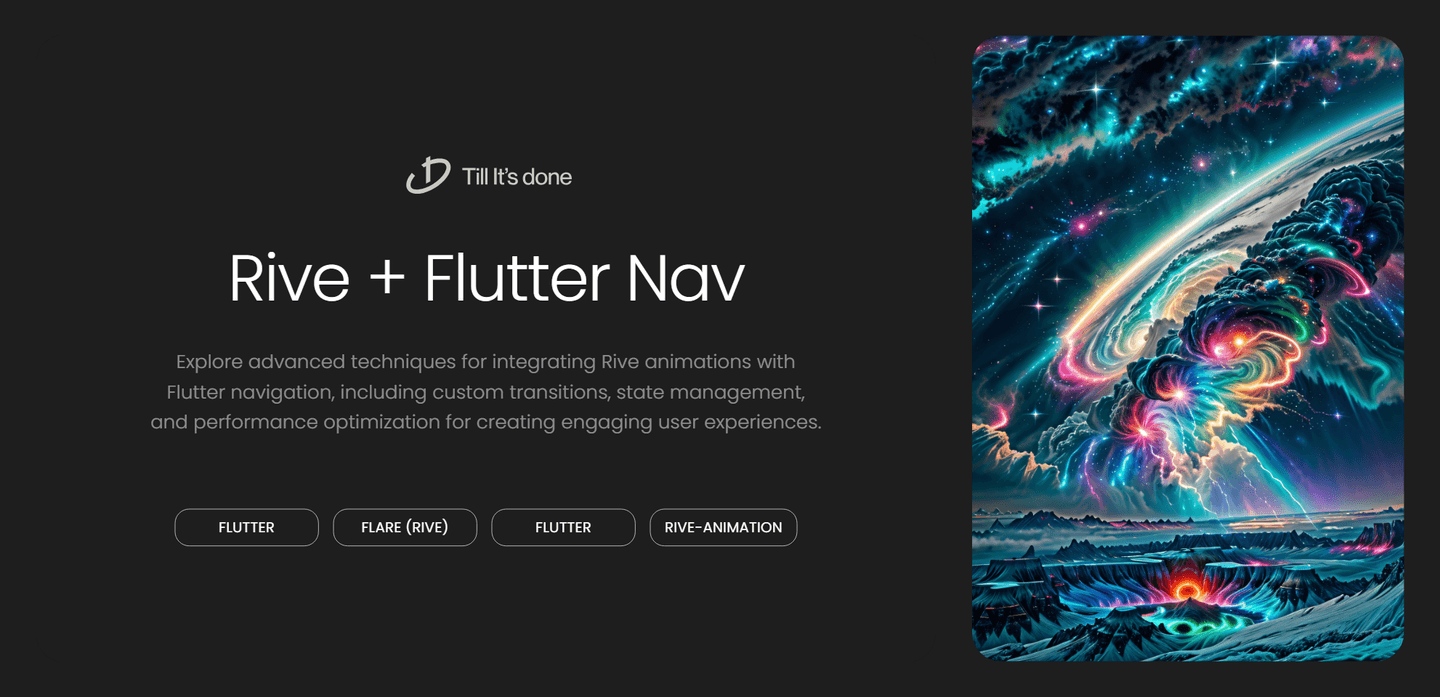 Advanced Rive Animations in Flutter Navigation