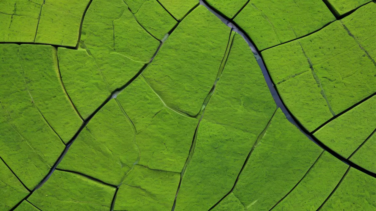 Stone texture abstract composition with smooth curved lines and geometric patterns dominant colors: bright green and yellow shot from straight above (top-down perspective) high-quality ultra-realistic cinematic 8K UHD high resolution sharp and detail