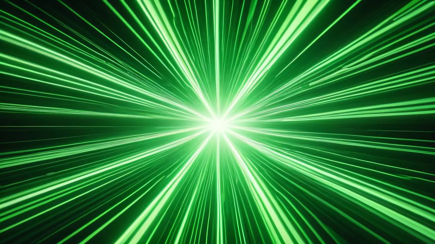 Flowing light rays in varying shades of neon green and creamy tones creating an ethereal pattern of interweaving energy streams captured from a top-down perspective high-quality ultra-realistic cinematic 8K UHD high resolution sharp and detail