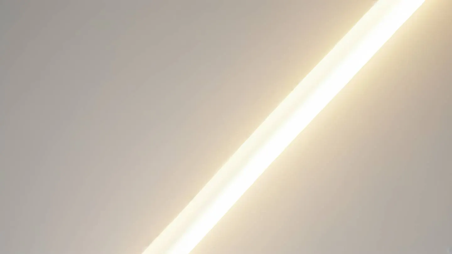 Abstract light rays piercing through geometric shapes bright golden rays contrasting against white background photographed from a diagonal angle creating depth and dimension high-quality ultra-realistic cinematic 8K UHD high resolution sharp and detail