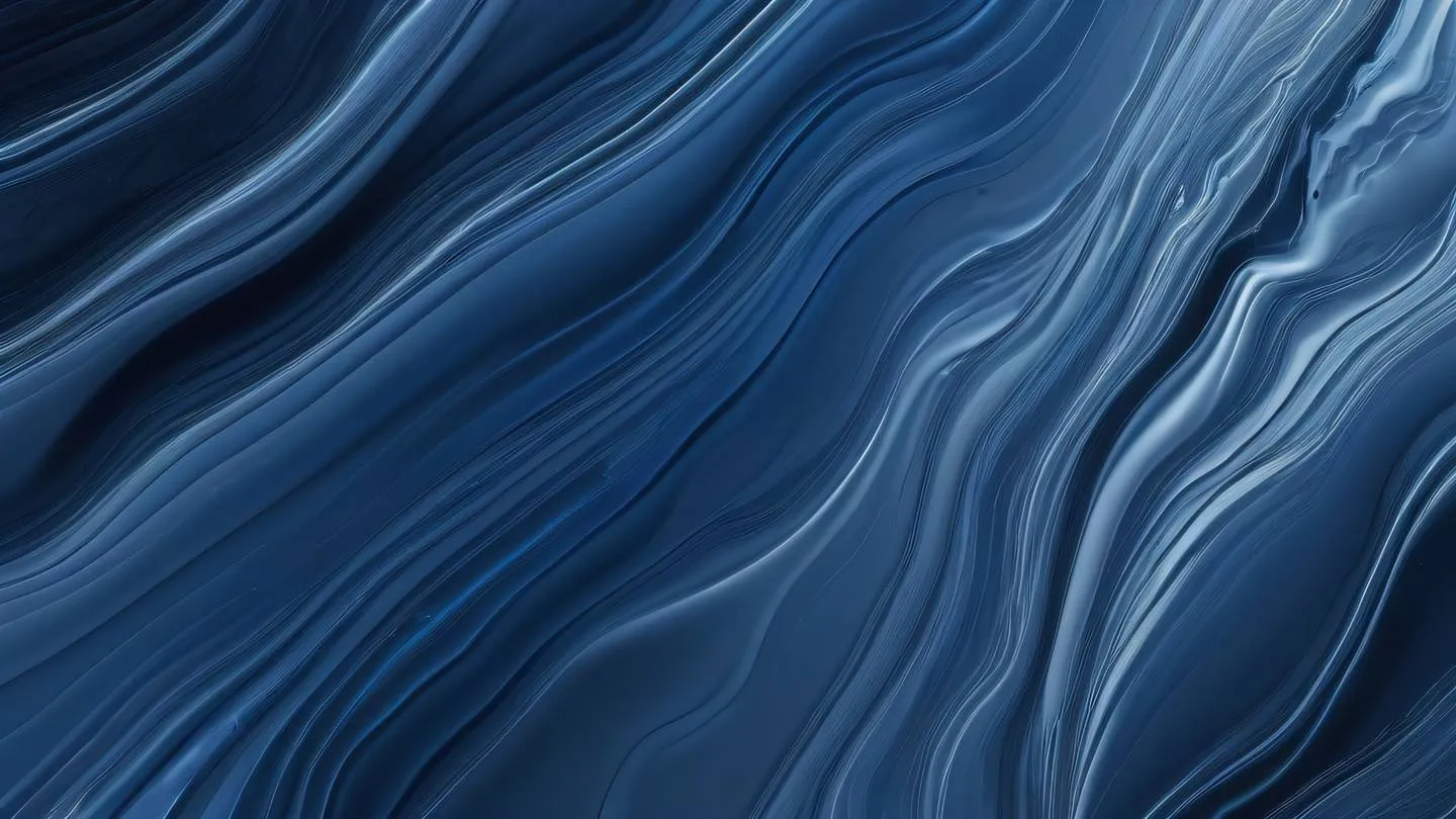 Dynamic fluid patterns representing flow and movement featuring sapphire blue and minimal modern grey gradients photographed from a diagonal top-down perspective high-quality ultra-realistic cinematic 8K UHD high resolution sharp and detail