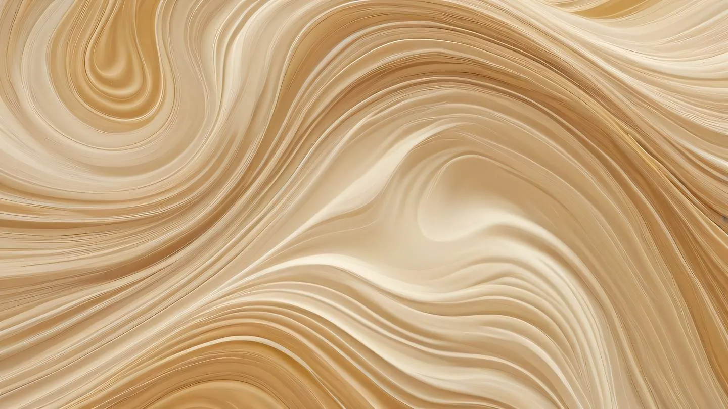 Abstract flowing patterns resembling wind currents in nature with bright creamy beige and soft golden colors swirling together captured from a bird's eye view perspective high-quality ultra-realistic cinematic 8K UHD high resolution sharp and detail