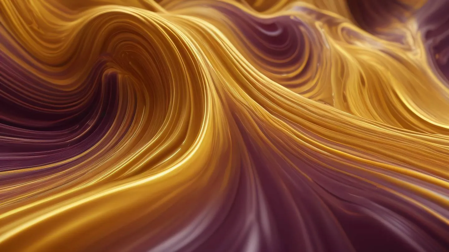 Abstract fluid dynamics visualization showing flowing energy patterns in warm golden and grapeseed colors captured from a 45-degree angle perspective high-quality ultra-realistic cinematic 8K UHD high resolution sharp and detail