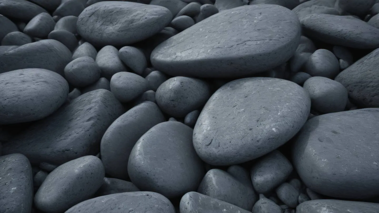 Abstract flowing stones and rocks in natural formation featuring dusty concrete grey and stone colors with bright highlights captured from a low angle perspective with dramatic lighting high-quality ultra-realistic cinematic 8K UHD high resolution sharp and detail