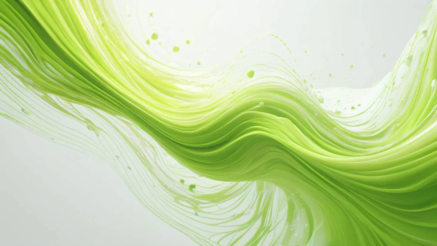 A cosmic abstract scene with flowing energy streams in lime green and gold colors against a whisper white background representing infinite possibilities in web development. Shot from a dynamic diagonal perspective high-quality ultra-realistic cinematic 8K UHD high resolution sharp and detail