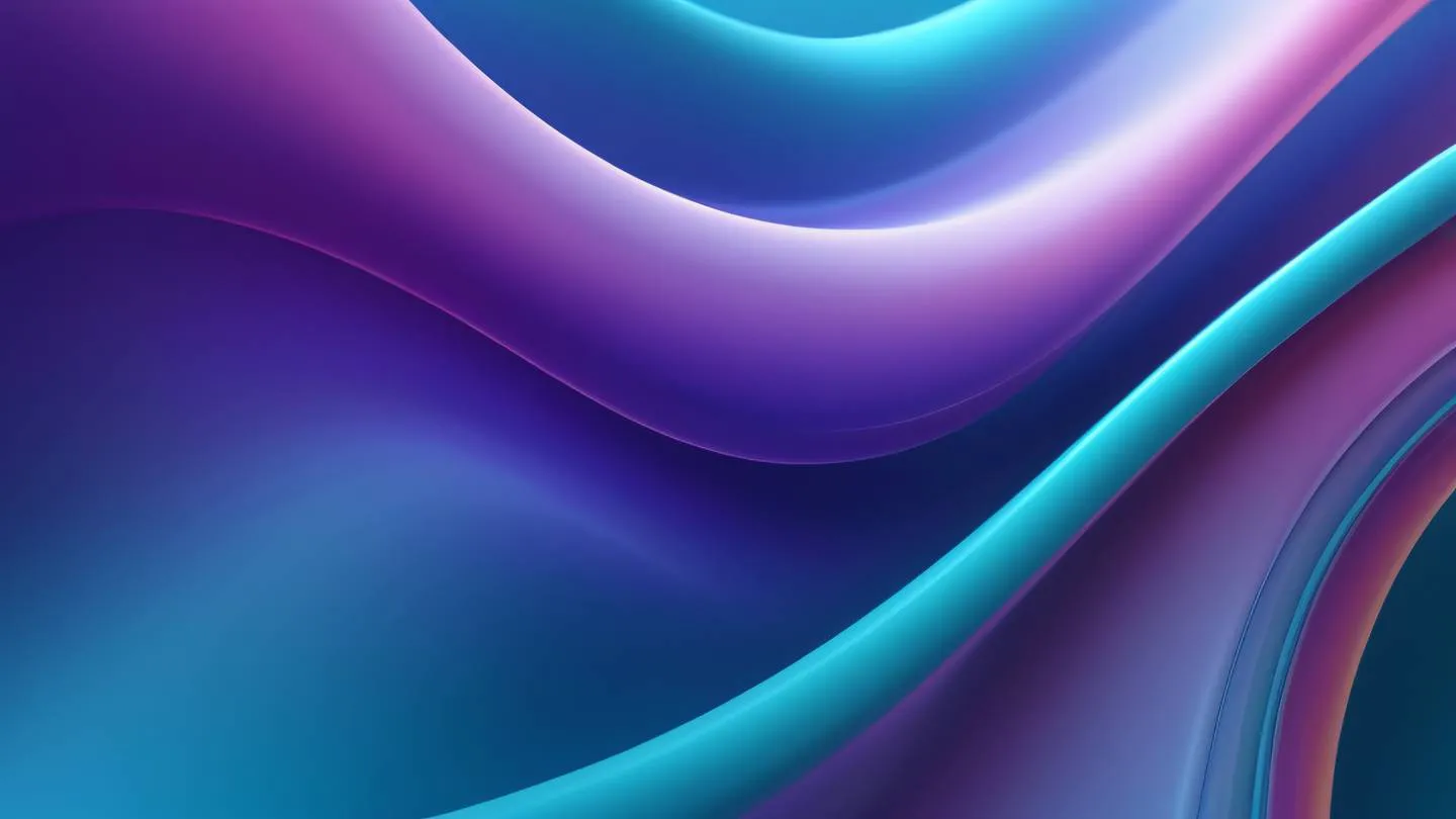 Elegant abstract composition with flowing curves and lines in cool and iridescent colors suggesting harmony and organization high-quality ultra-realistic cinematic 8K UHD high resolution sharp and detail