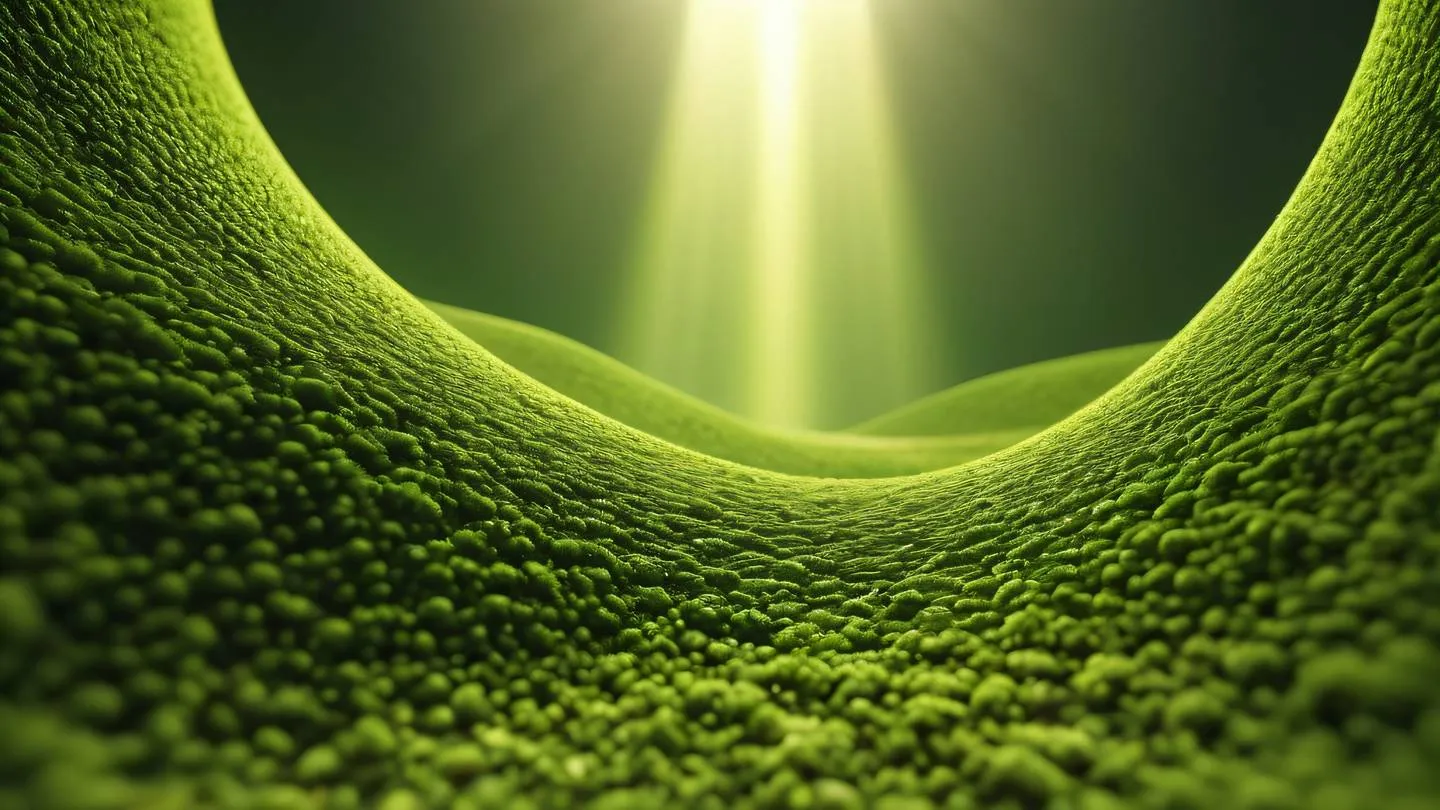 Abstract geometric patterns showing flow control and optimization fresh moss green with golden light rays breaking through flowing curves and clean lines straight on perspective high-quality ultra-realistic cinematic 8K UHD high resolution sharp and detail