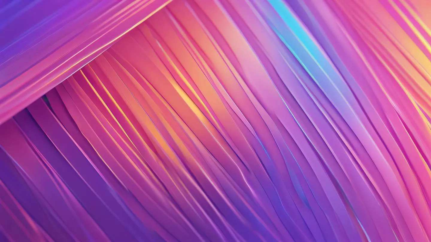 Minimal geometric patterns with bright holographic rainbow colors featuring clean lines and shapes high-quality ultra-realistic cinematic 8K UHD high resolution sharp and detail