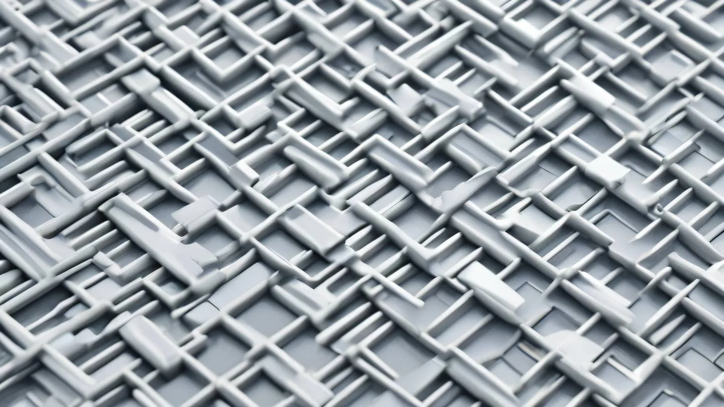 Minimalist geometric patterns in zinc and white colors forming a flowing interconnected network against a clean background ultra-realistic cinematic 8K UHD high resolution sharp and detail