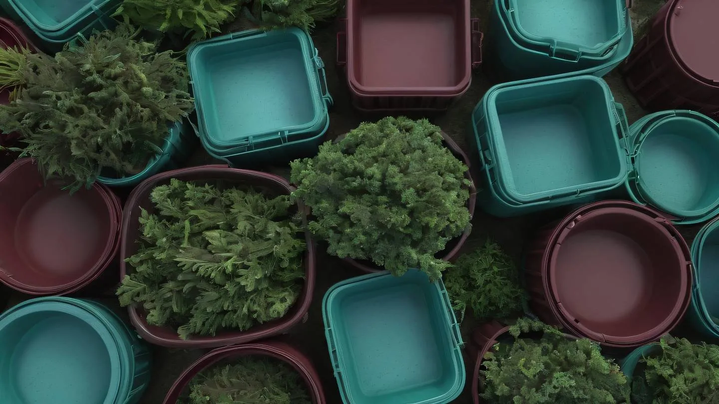 Organic shapes representing nested containers in maroon seaweed green and stone blue colors arranged in harmonious composition. Shot from straight-on perspective high-quality ultra-realistic cinematic 8K UHD high resolution sharp and detail