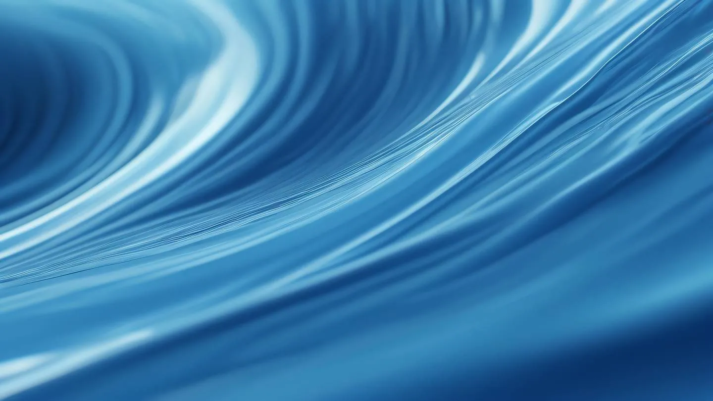 A tranquil abstract composition of flowing water-like elements in light blue and cobalt colors with subtle ripple effects and organic shapes. Captured from a close-up macro perspective high-quality ultra-realistic cinematic 8K UHD high resolution sharp and detail