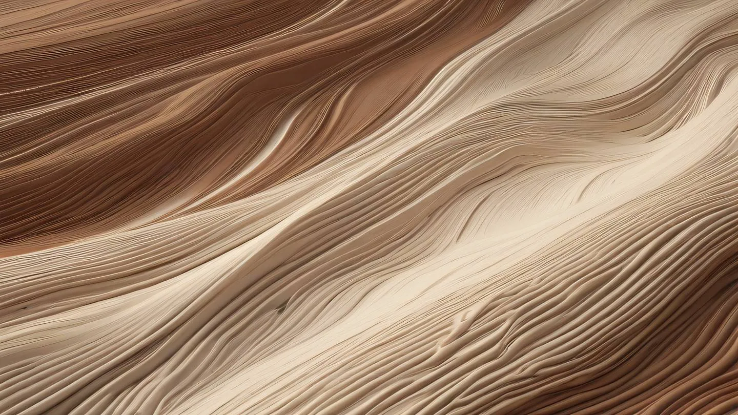 An abstract landscape of flowing data streams and nodes in natural earthy tones - cream beige and warm browns representing clean code architecture. Captured from a diagonal perspective high-quality ultra-realistic cinematic 8K UHD high resolution sharp and detail