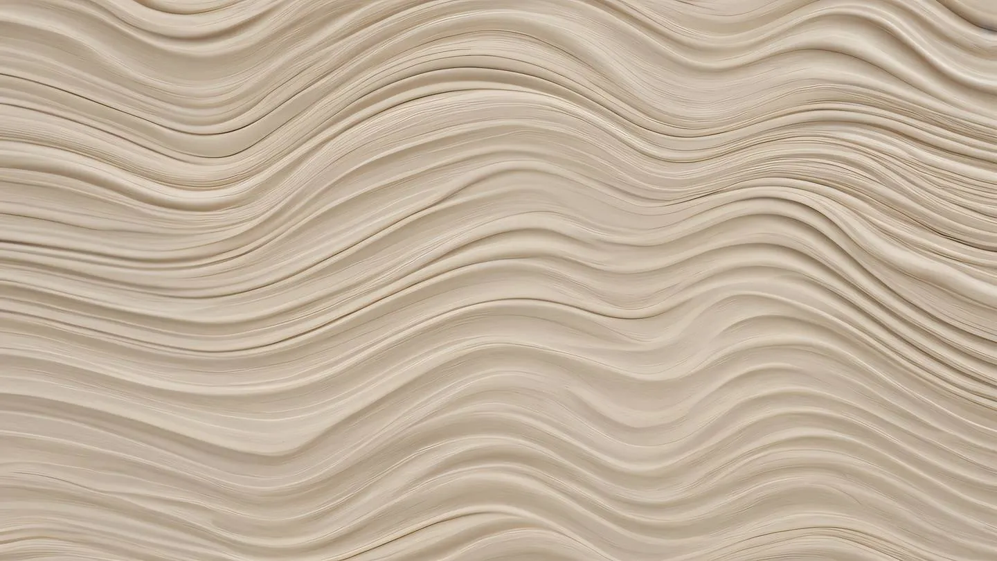 Gentle waves of stone and creamy beige colors flowing in a harmonious pattern suggesting organization and structure high-quality ultra-realistic cinematic 8K UHD high resolution sharp and detail photographed from a gentle side angle