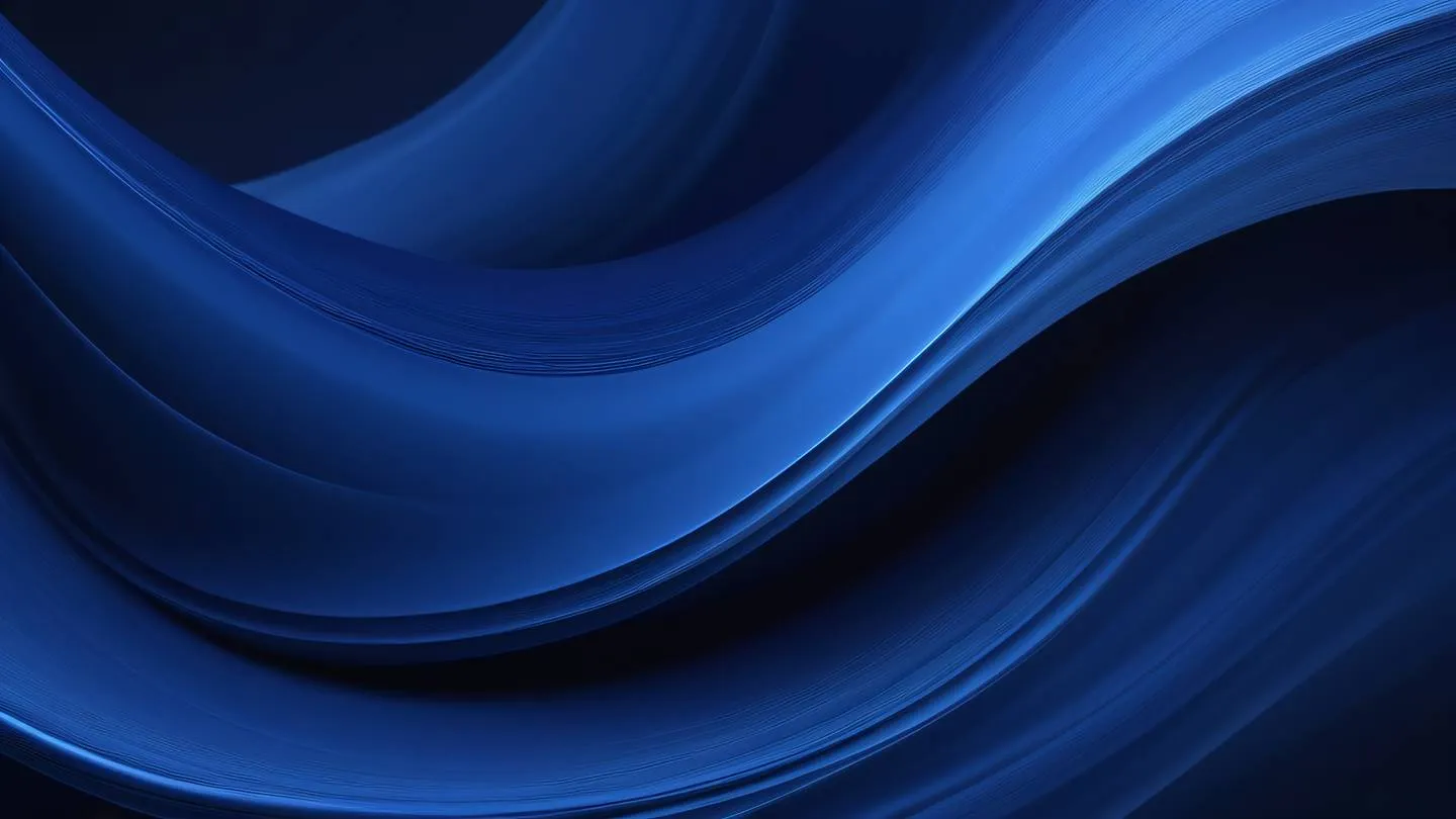 Smooth gradient brush strokes forming gentle curves dominated by deep indigo transitioning into light cobalt blue captured from a 45-degree angle high-quality ultra-realistic cinematic 8K UHD high resolution sharp and detail