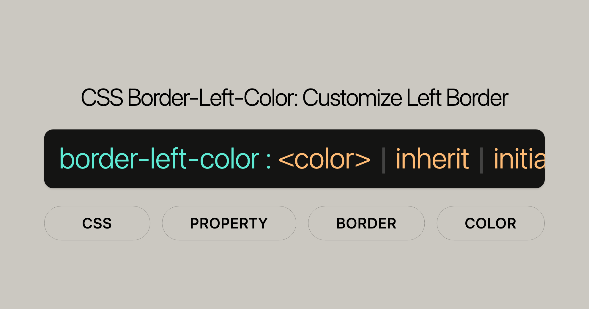CSS Border-Left-Color Customize Left Border