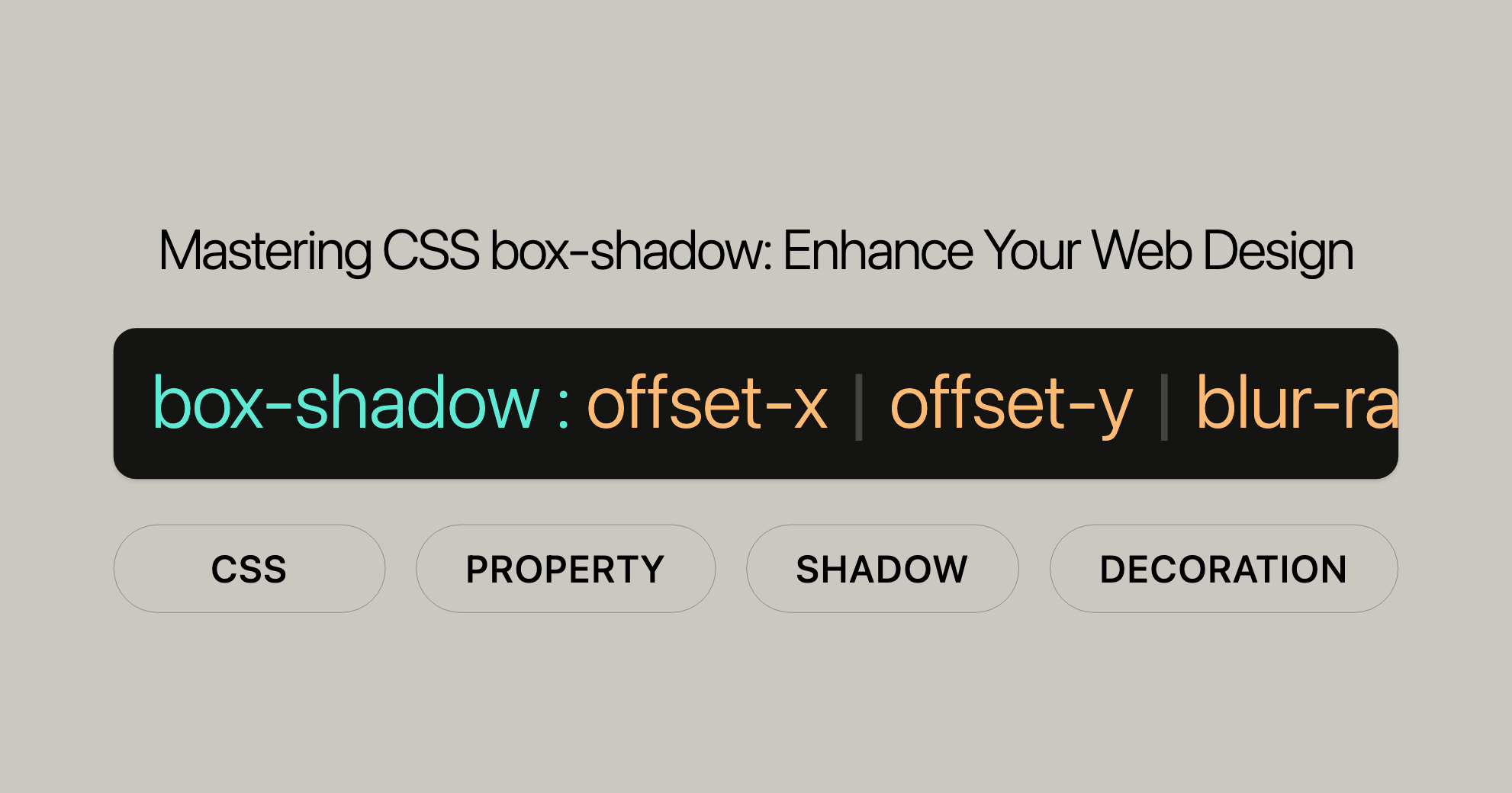 Mastering CSS box-shadow Enhance Your Web Design