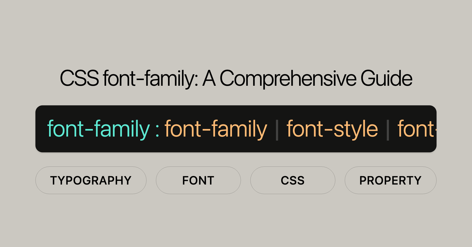 CSS font-family A Comprehensive Guide