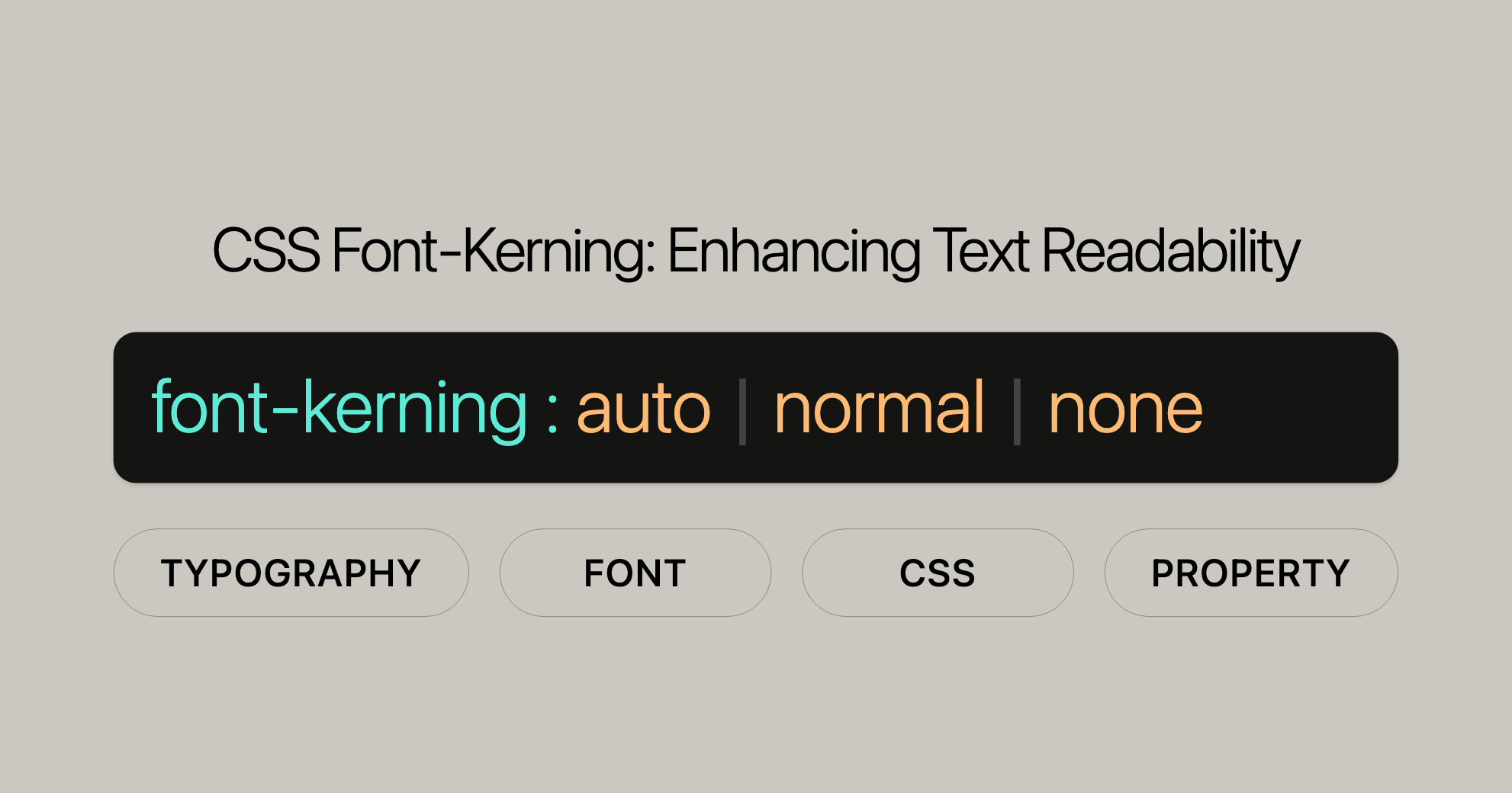 CSS Font-Kerning Enhancing Text Readability