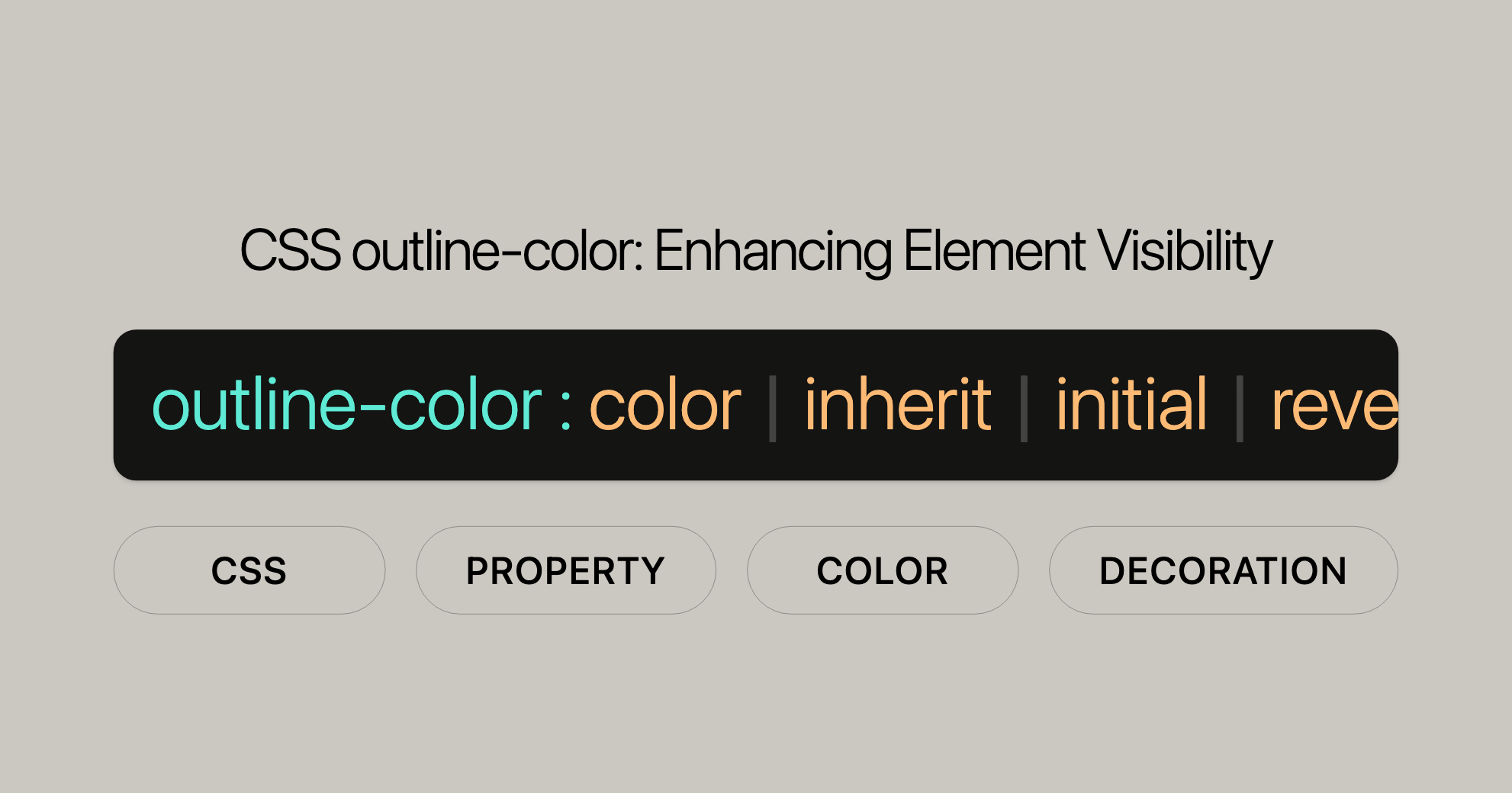 CSS outline-color Enhancing Element Visibility