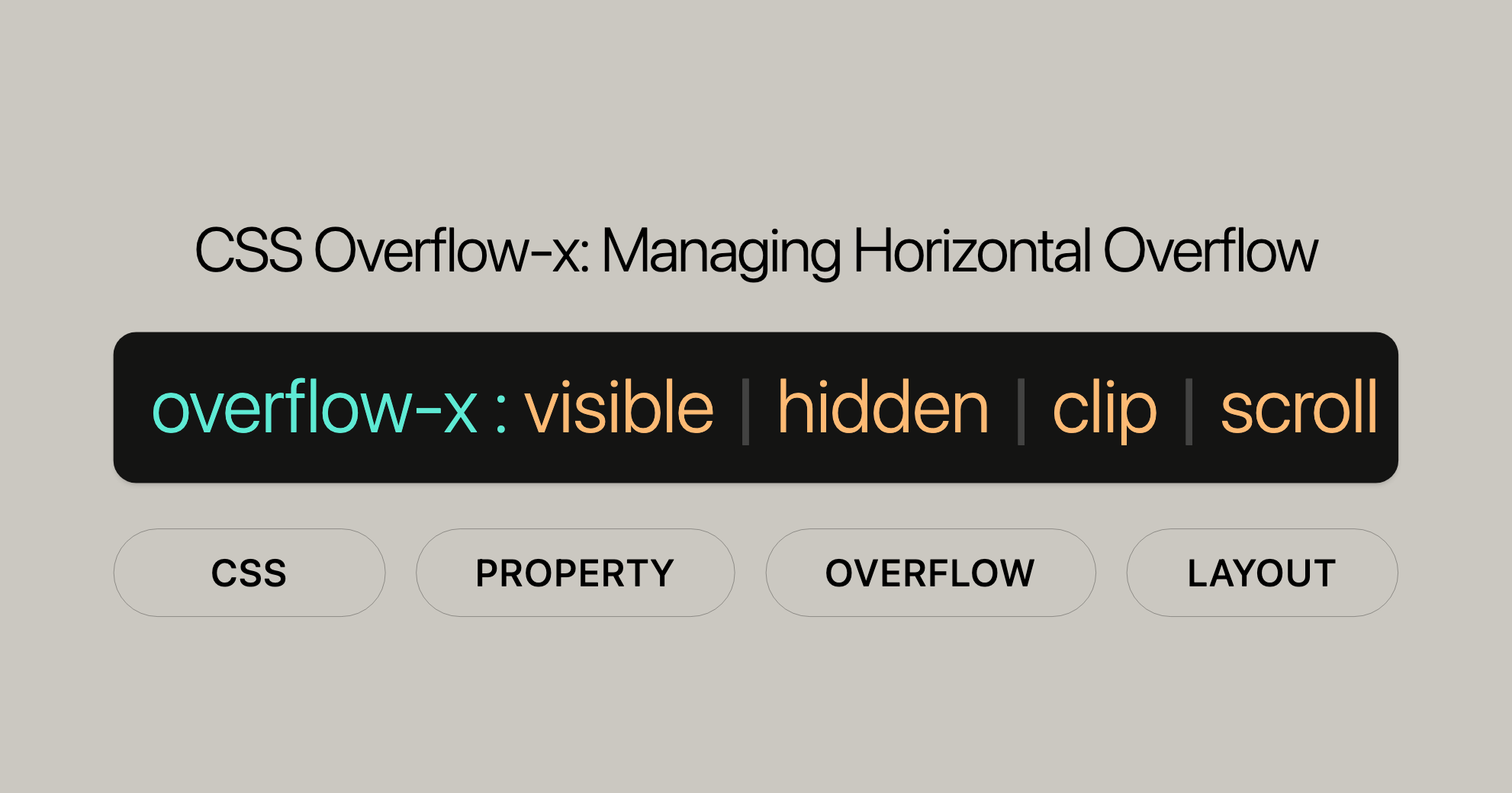 CSS Overflow-x Managing Horizontal Overflow