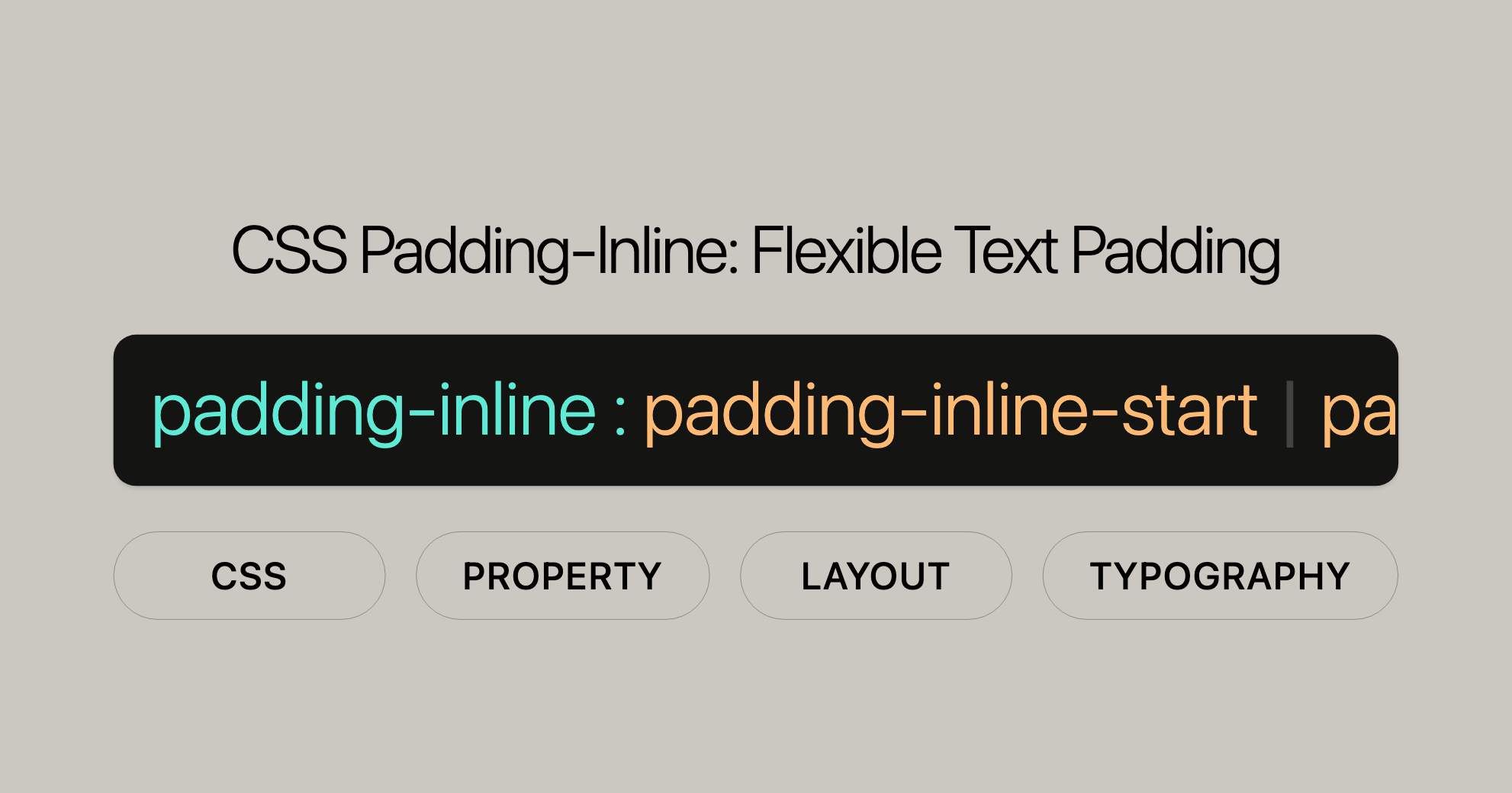 CSS Padding-Inline Flexible Text Padding