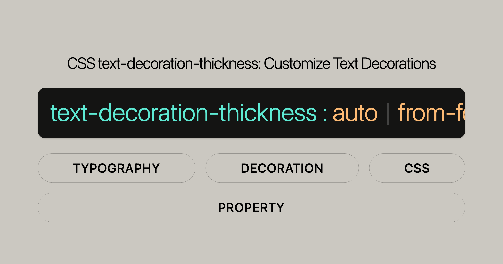 CSS text-decoration-thickness Customize Text Decorations