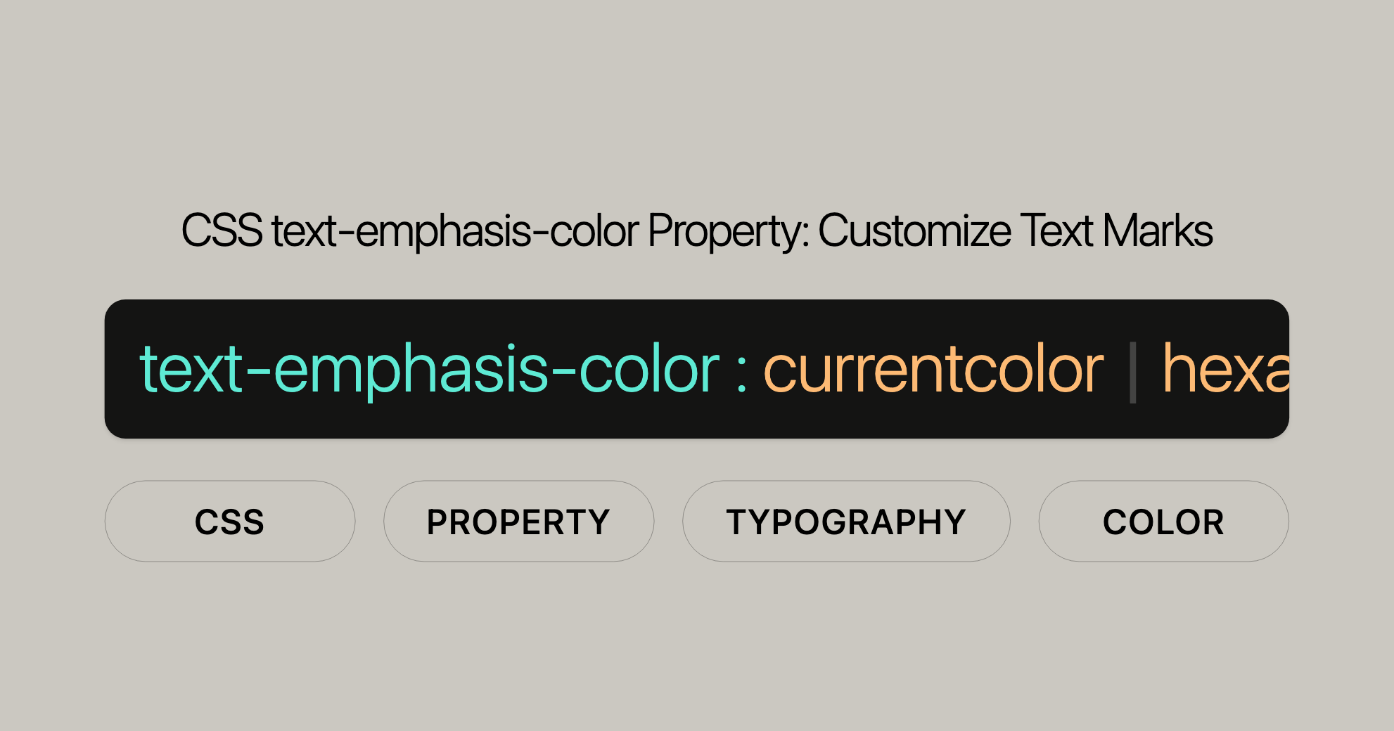 CSS text-emphasis-color Property Customize Text Marks