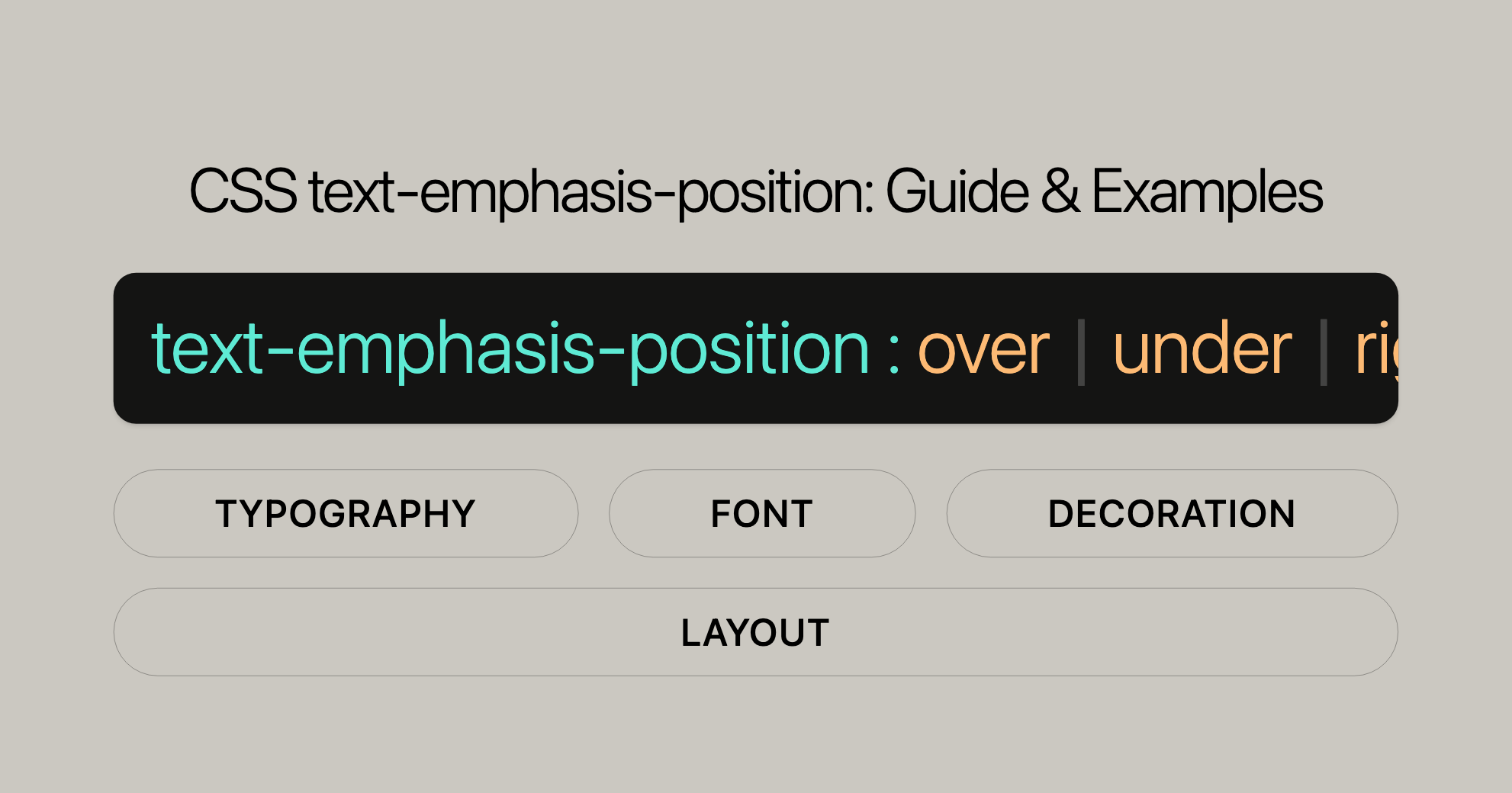 CSS text-emphasis-position Guide & Examples