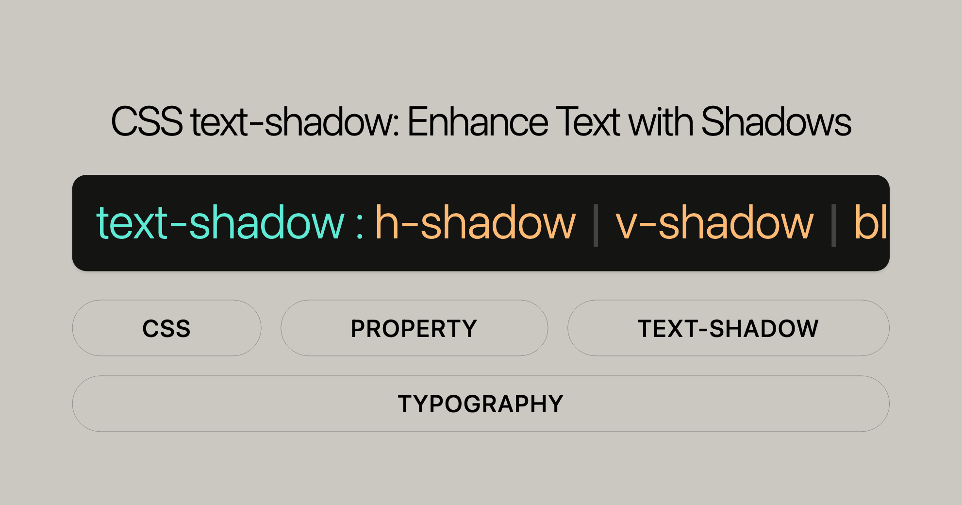 CSS text-shadow Enhance Text with Shadows