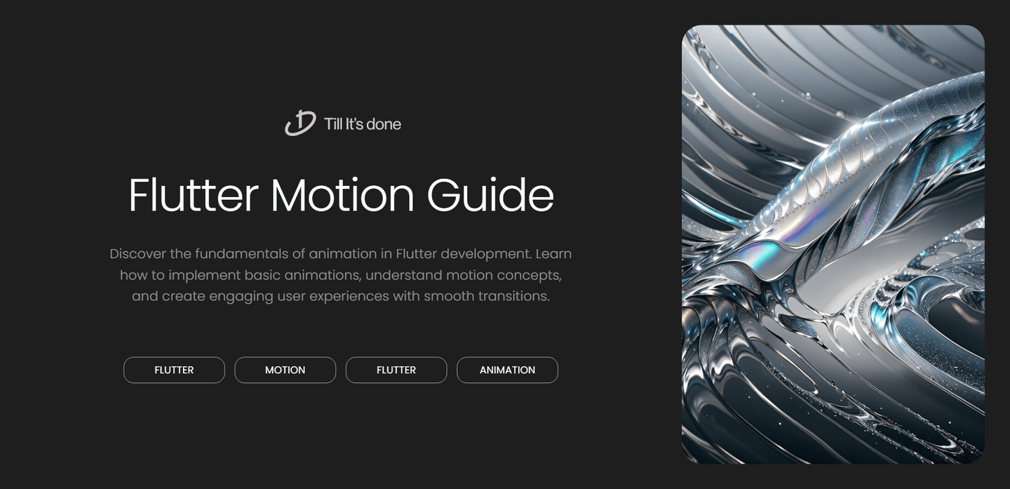 Introduction to Motion in Flutter Guide