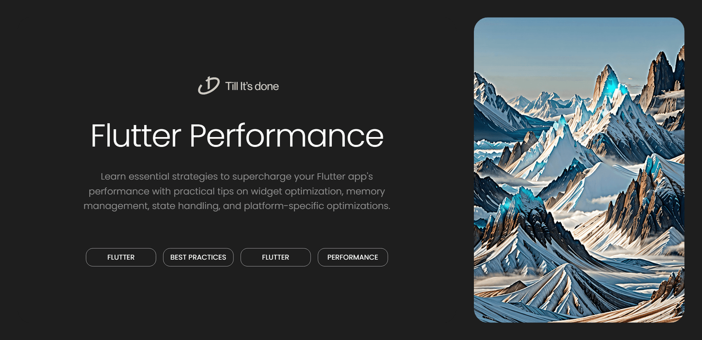 Optimizing Flutter Apps for Performance