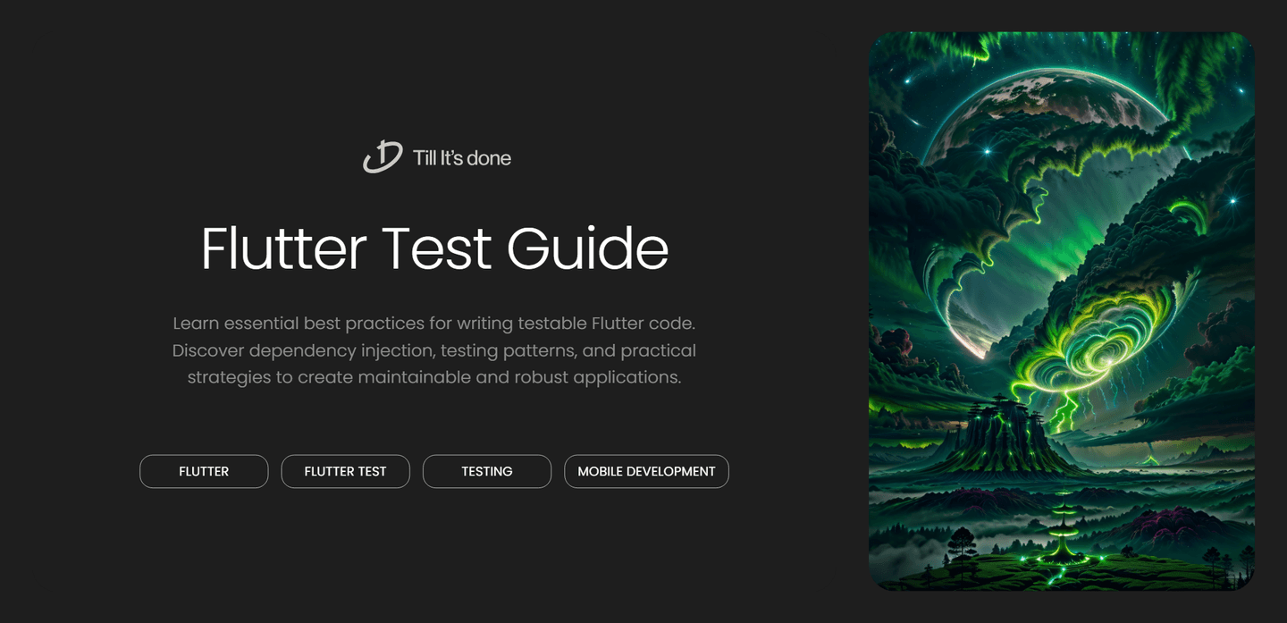 Flutter Test: Write Better Testable Code Now