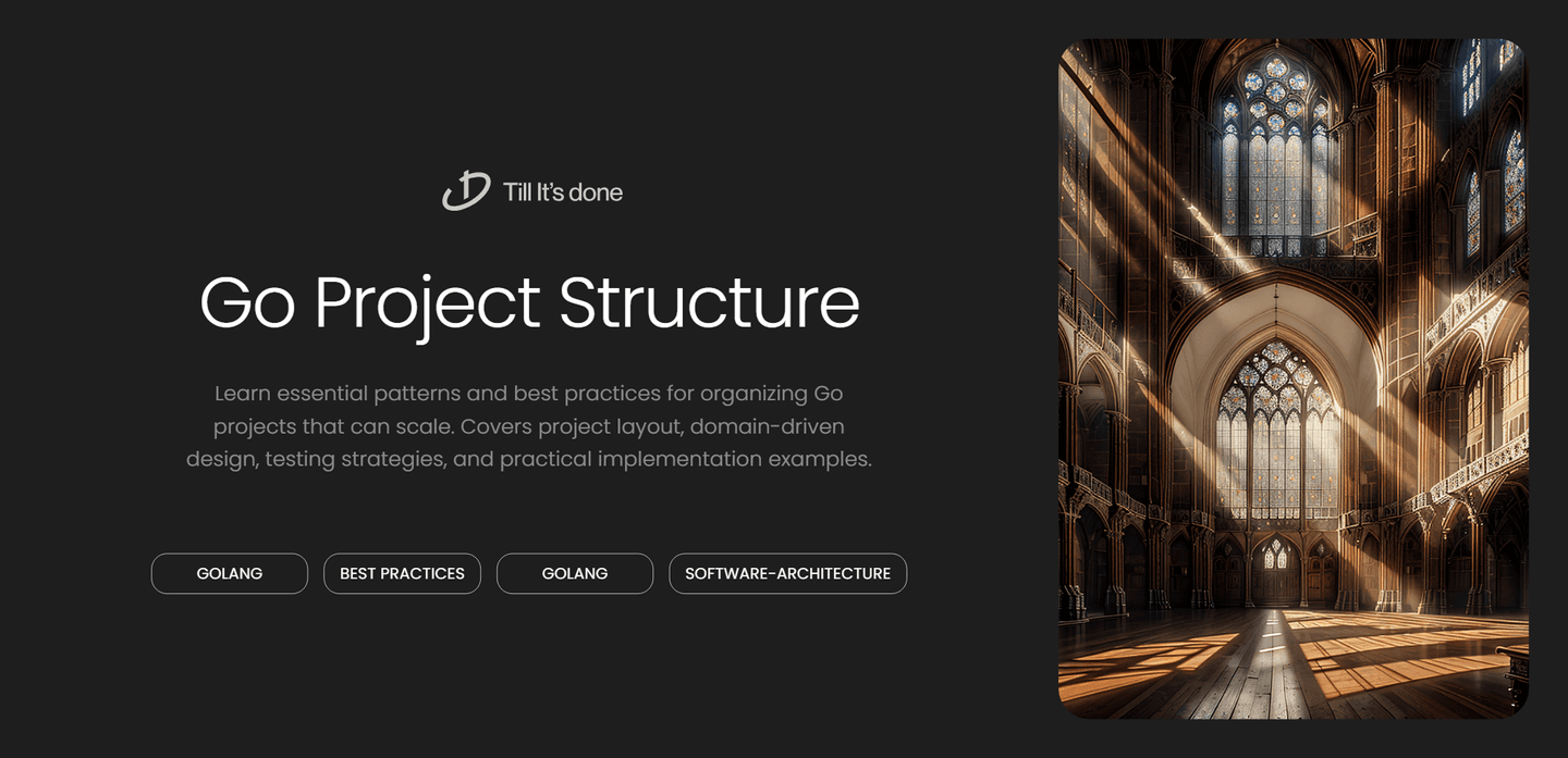Structuring Go Projects for Scalability Guide