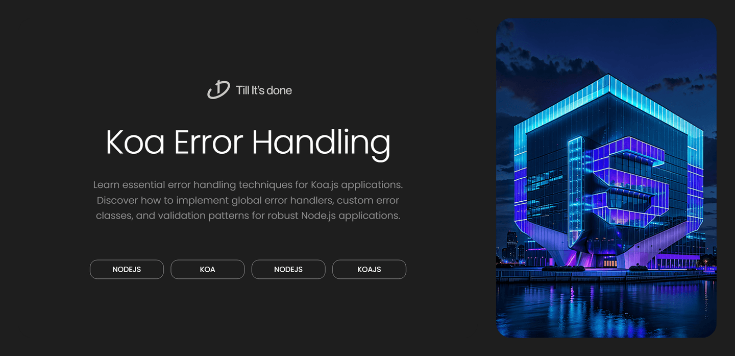 Error Handling In Koa Js Best Practices Guide Error Handling In Koa Js Best Practices Guide