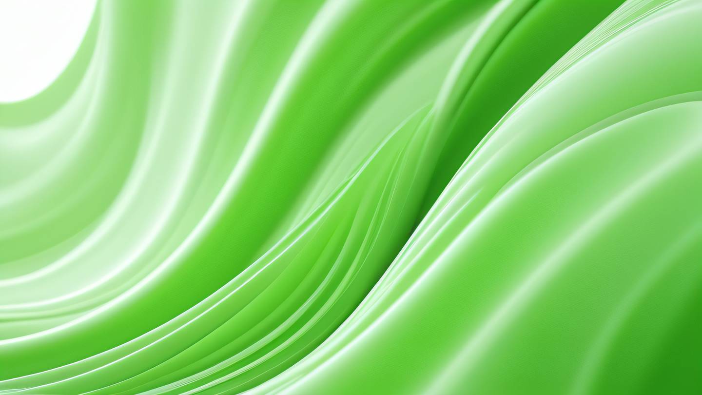 Abstract flowing curves and waves in fluorescent green and white representing data flow and transformation captured from a diagonal perspective high-quality ultra-realistic cinematic 8K UHD high resolution sharp and detail