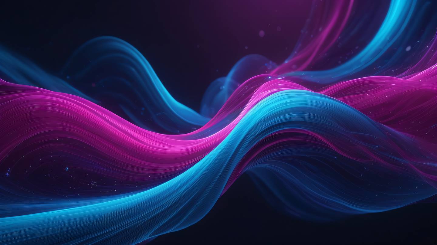 Abstract flowing streams of cyan and magenta energy merging and splitting against a deep indigo background representing data flow and connection management high-quality ultra-realistic cinematic 8K UHD high resolution sharp and detail
