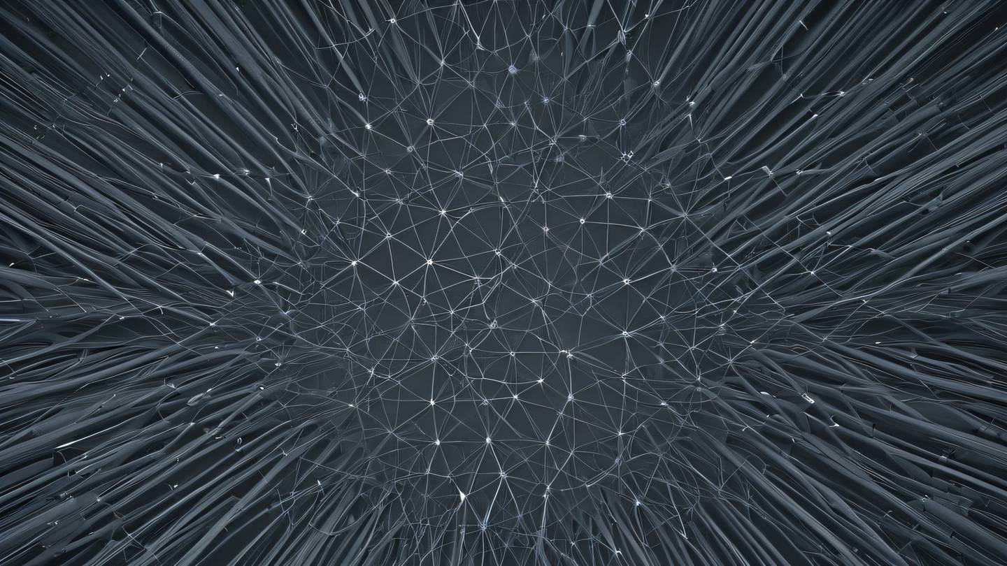 Minimalist geometric patterns representing network connections in clean modern greys with subtle gradients viewed from straight above (top-down perspective) high-quality ultra-realistic cinematic 8K UHD high resolution sharp and detail