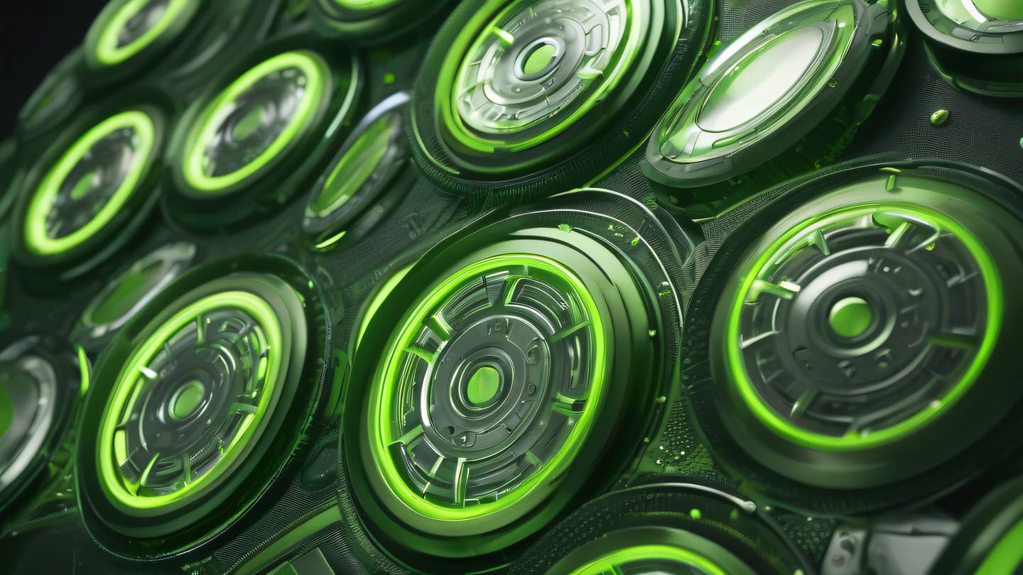 Abstract composition of layered protective shields with flowing energy patterns featuring bright lime and silver colors creating a sense of security and strength high-quality ultra-realistic cinematic 8K UHD high resolution sharp and detail