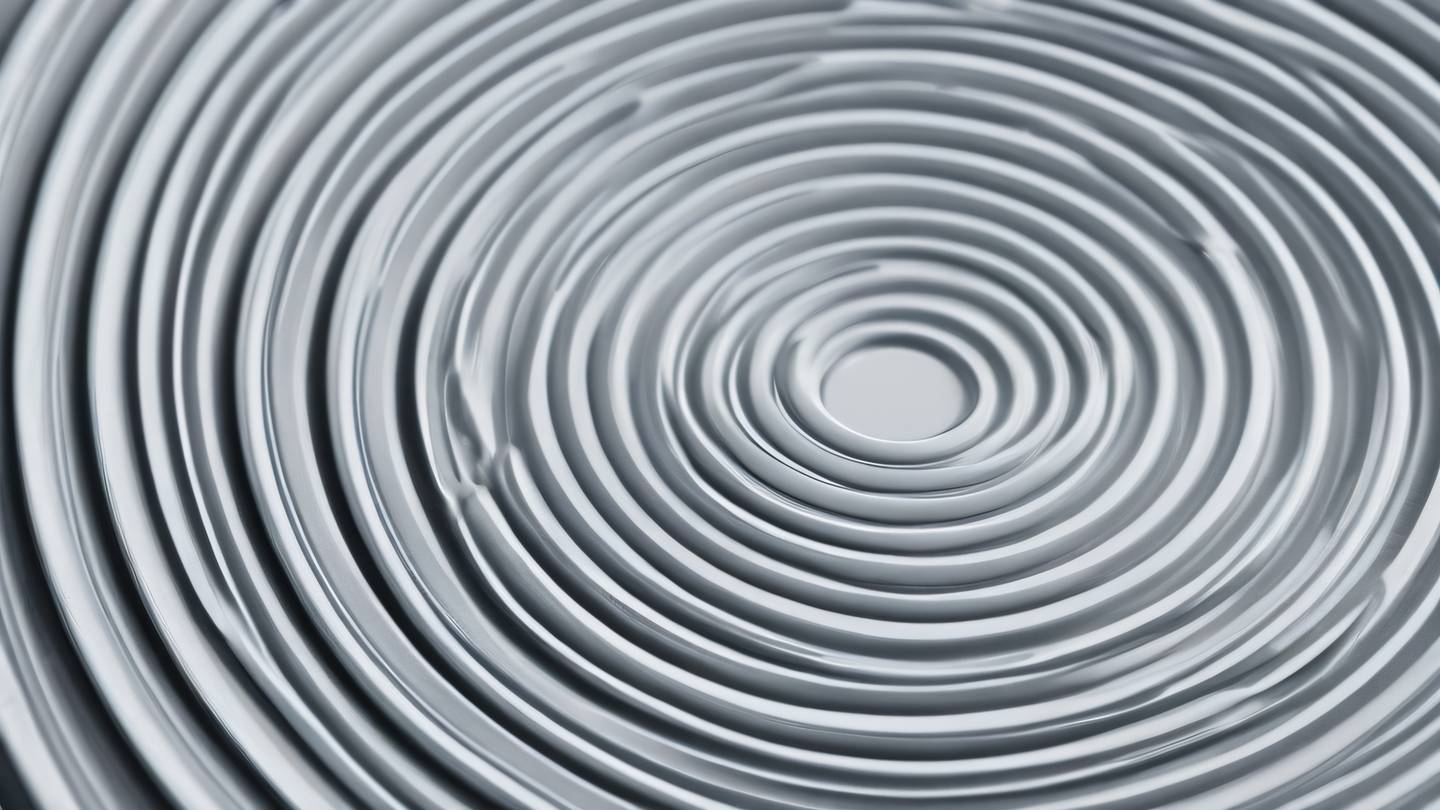 Clay texture forming concentric circles and waves in bright zinc and white colors macro photography angle high-quality ultra-realistic cinematic 8K UHD high resolution sharp and detail