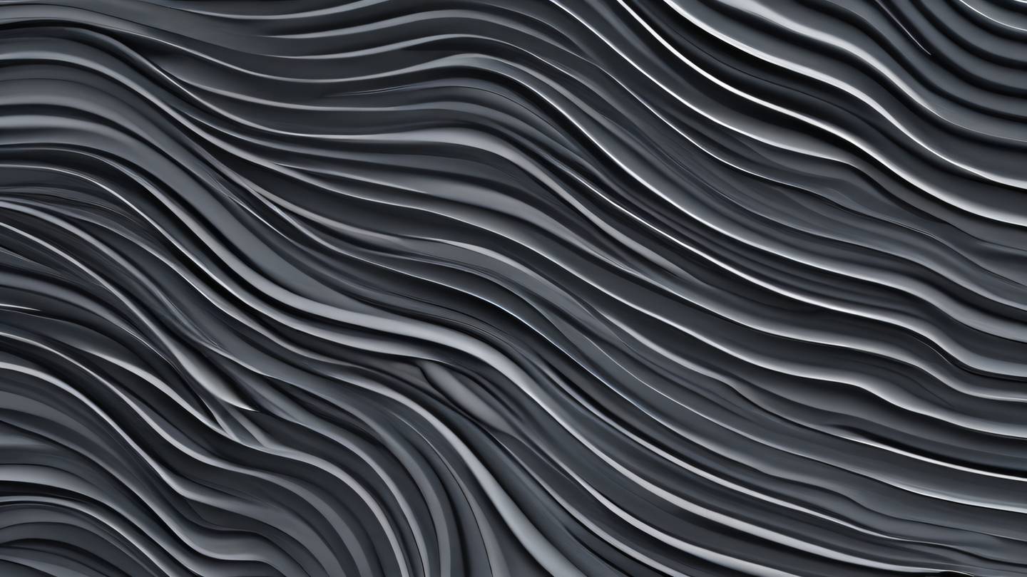 Minimalist flowing lines creating wave-like patterns against a clean background colors in modern greys and soft black tones captured from a top-down aerial perspective high-quality ultra-realistic cinematic 8K UHD high resolution sharp and detail