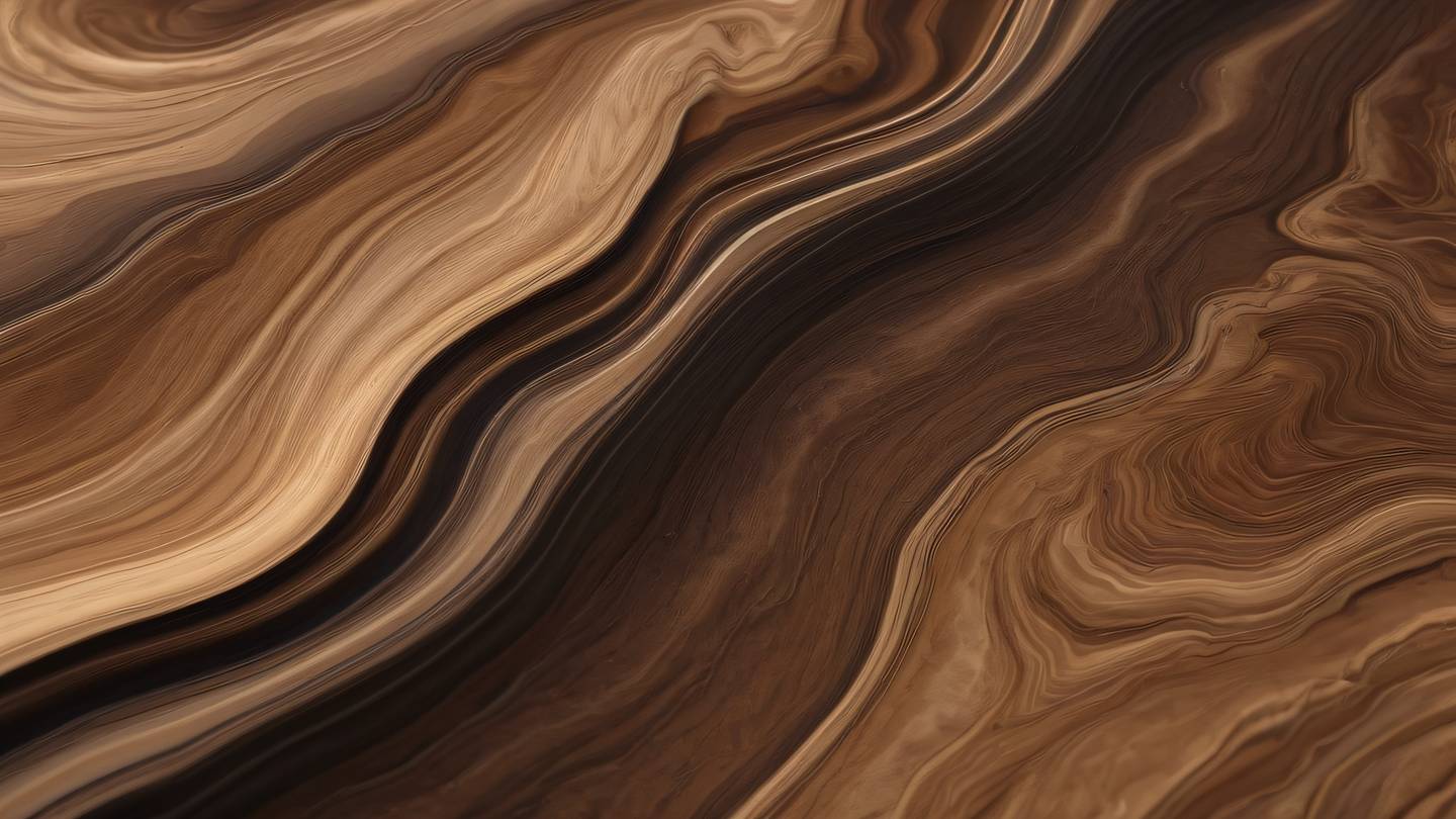 Abstract fluid art showing smooth transitions between umber walnut and iron tones photographed from a 45-degree angle representing fluidity and adaptation high-quality ultra-realistic cinematic 8K UHD high resolution sharp and detail
