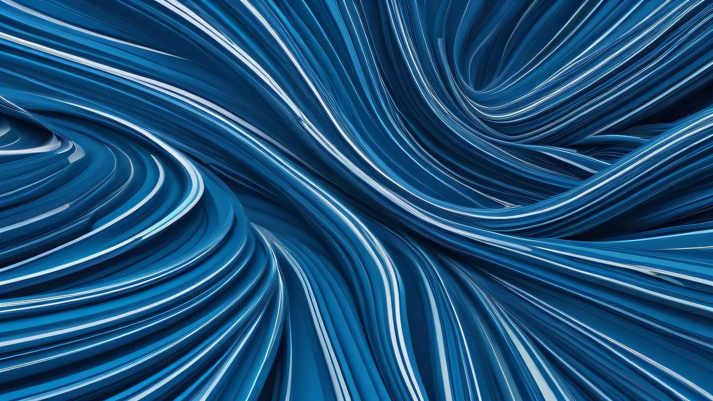 Dynamic flowing lines creating an organized pattern bright blue color scheme with white accents representing structure and flow captured from a bird's eye view high-quality ultra-realistic cinematic 8K UHD high resolution sharp and detail