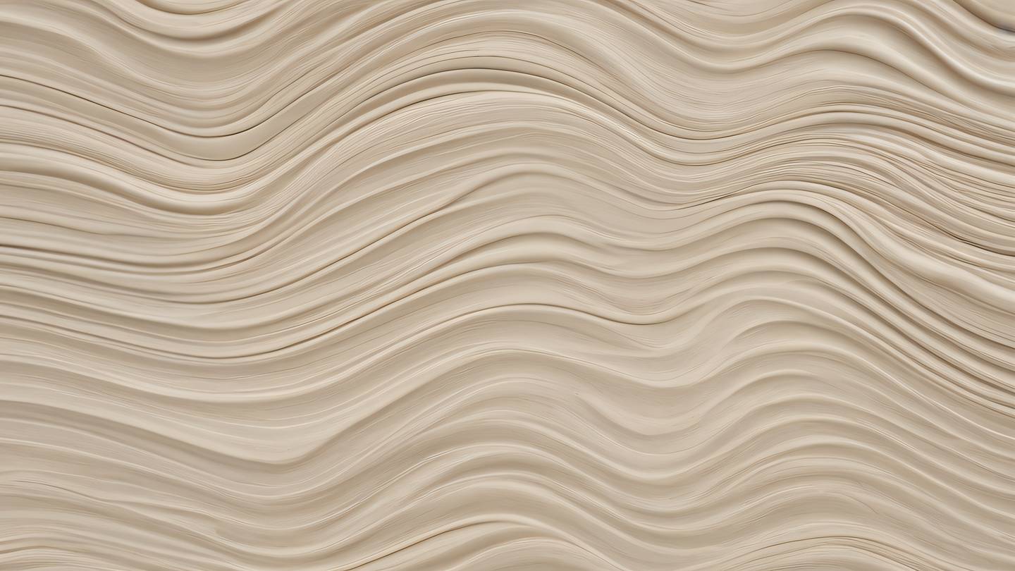 Gentle waves of stone and creamy beige colors flowing in a harmonious pattern suggesting organization and structure high-quality ultra-realistic cinematic 8K UHD high resolution sharp and detail photographed from a gentle side angle