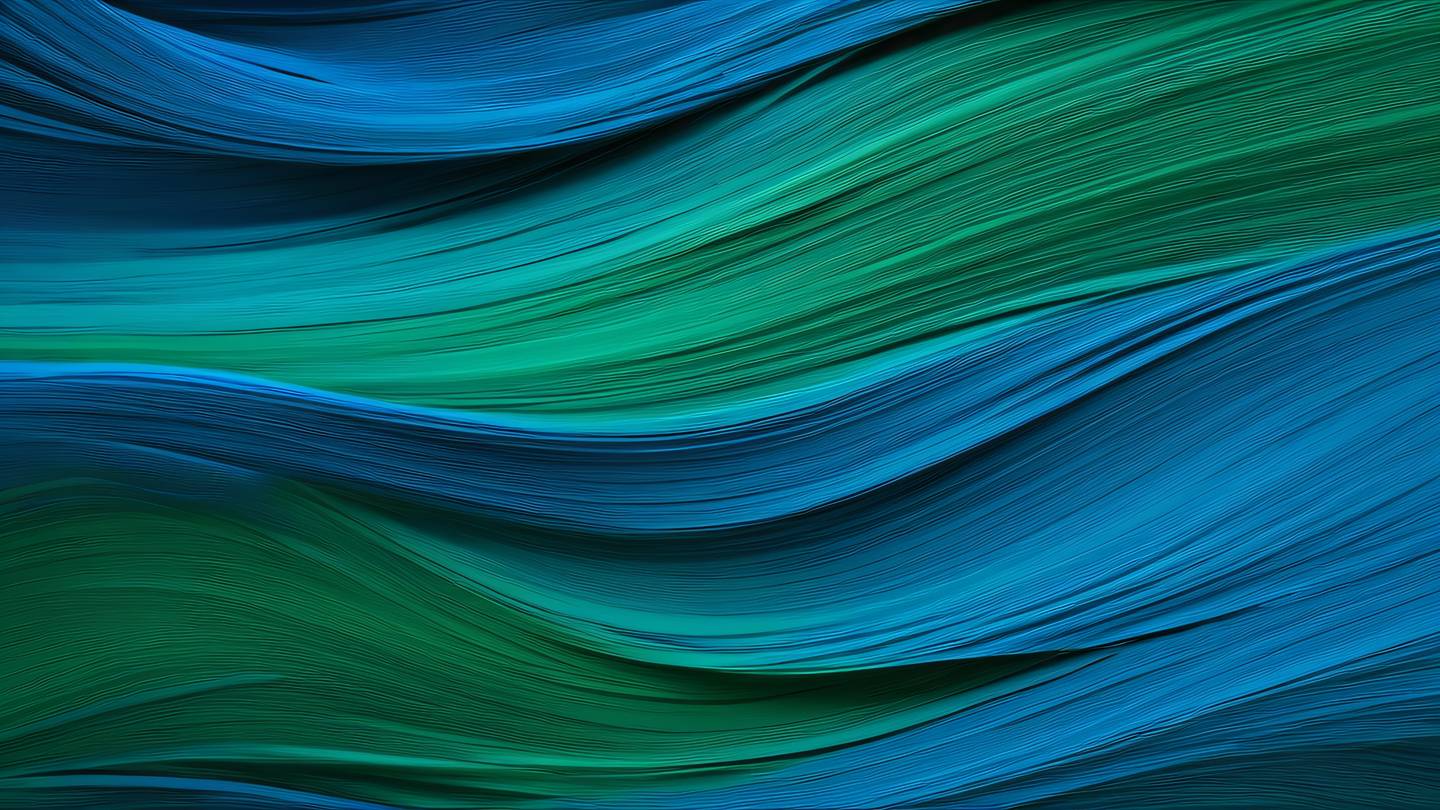 Smooth brush stroke texture in bright electric blue and forest green creating an abstract pattern photographed from a straight-on perspective high-quality ultra-realistic cinematic 8K UHD high resolution sharp and detail